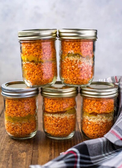 Easy Coconut Curry Lentil Soup in a Jar