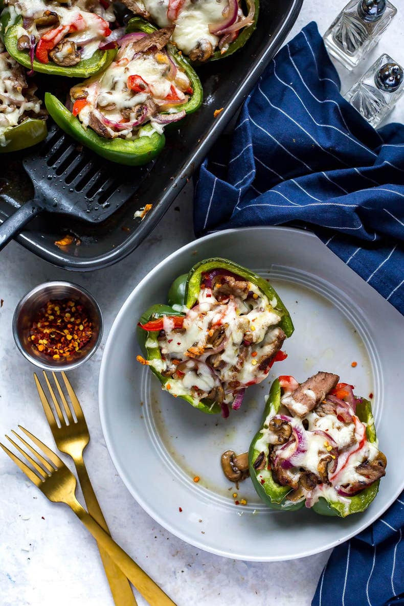 Philly Cheesesteak Stuffed Peppers