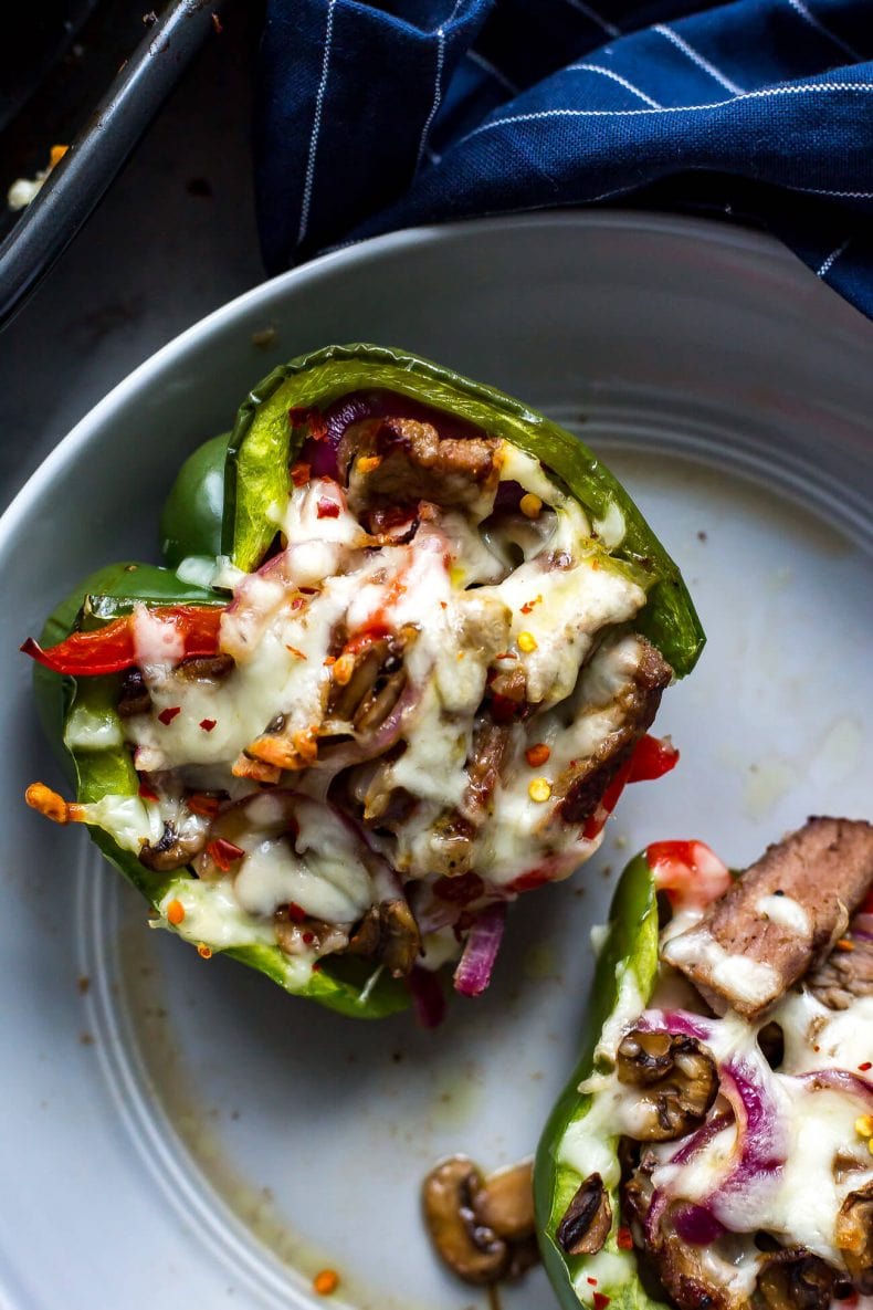 Philly Cheesesteak Stuffed Peppers