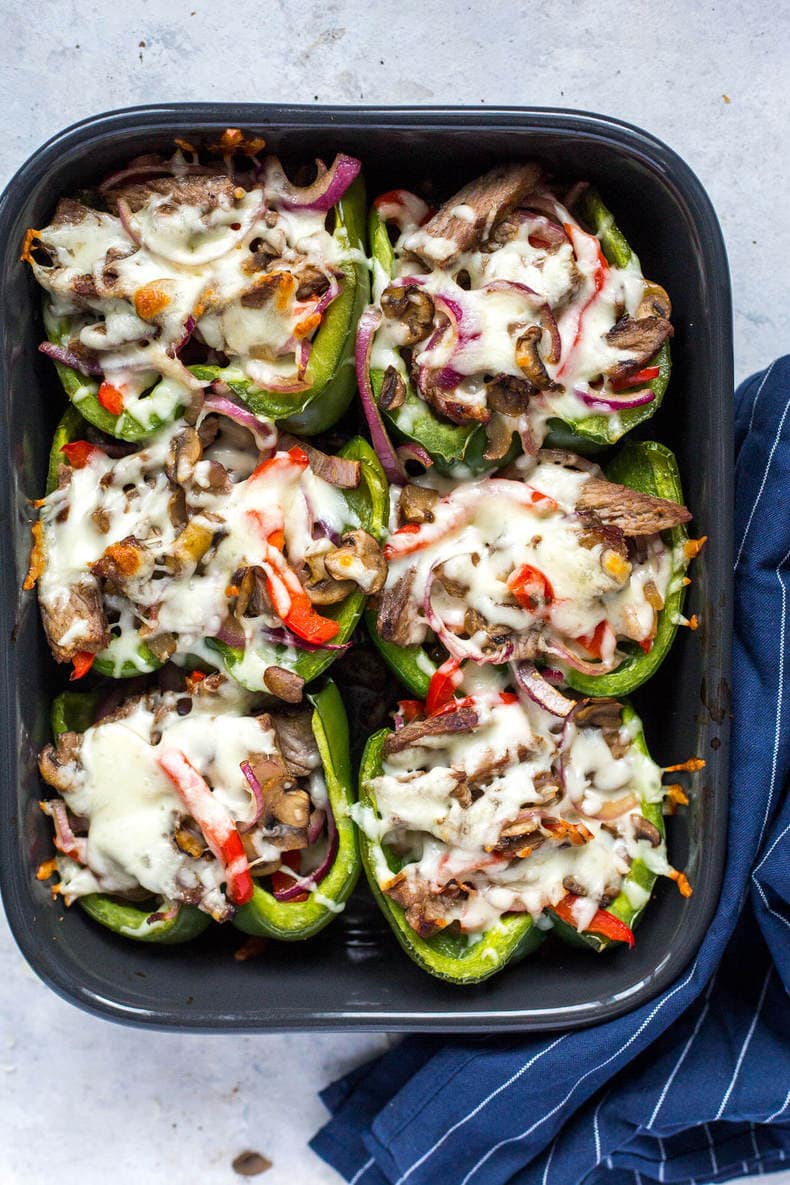 Philly Cheesesteak Stuffed Peppers – Manidin