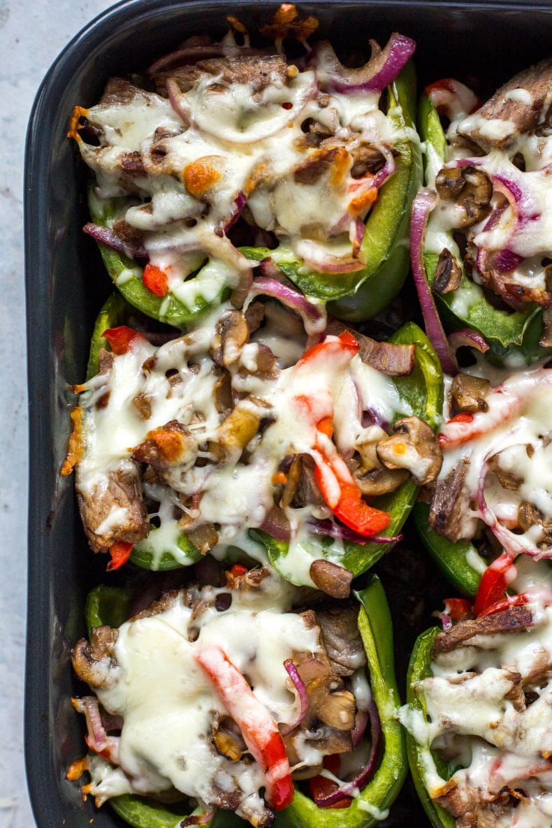 Philly Cheesesteak Stuffed Peppers