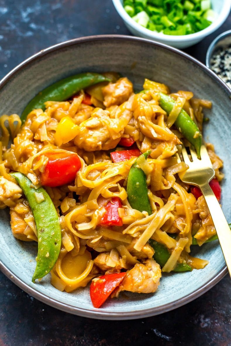 Instant Pot Honey Sesame Chicken Noodle Bowls