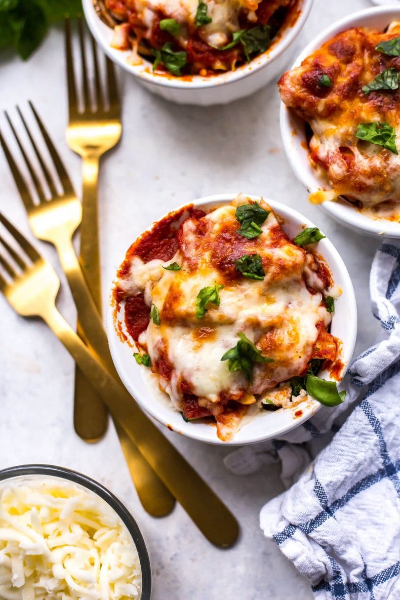 Super Easy Mini Vegetable Lasagna Cups