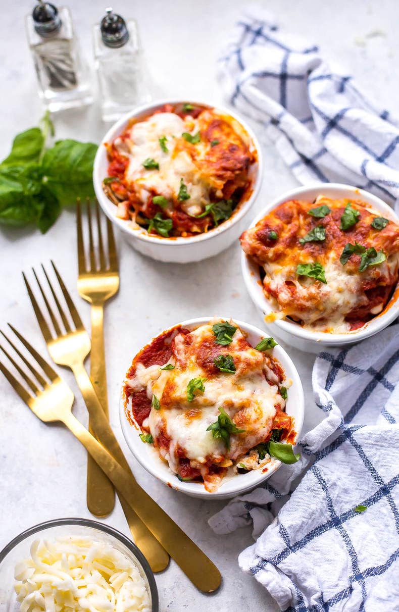 Super Easy Mini Vegetable Lasagna Cups