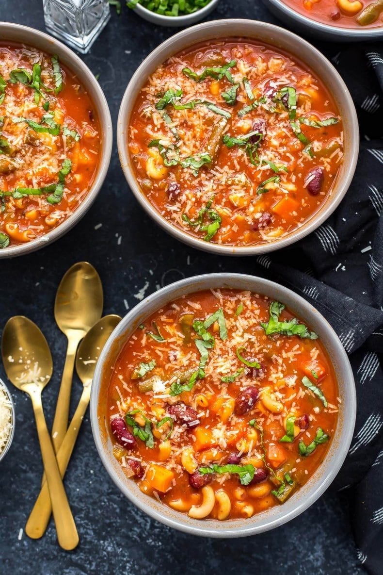 Super Easy Instant Pot Minestrone Soup