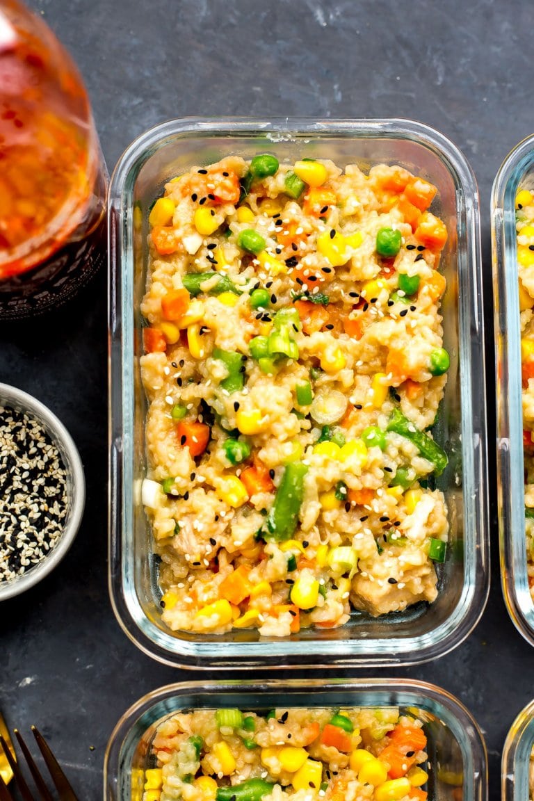 Instant Pot Chicken Fried Rice Meal Prep Bowls The Girl on Bloor