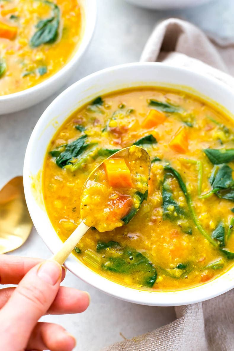 Instant Pot Turmeric Lentil Soup {Vegan} The Girl on Bloor