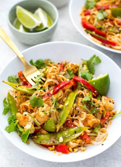 Instant Pot Red Curry Chicken Noodles