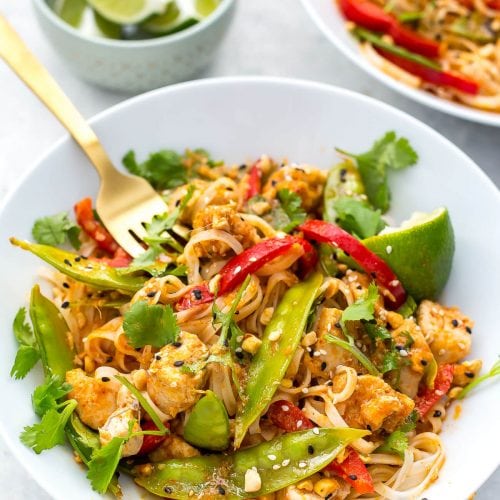 Instant Pot Red Curry Chicken Noodles