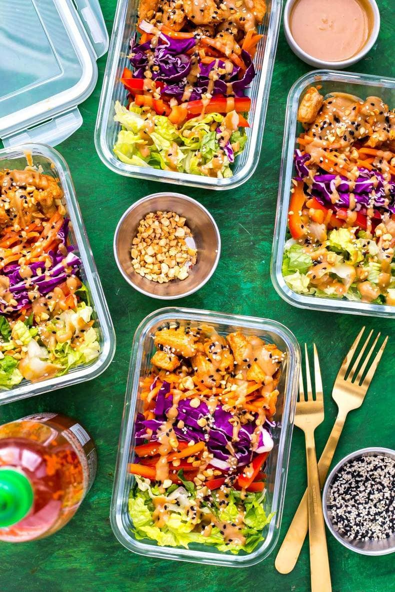 Peanut Chicken Meal Prep Bowls The Girl on Bloor
