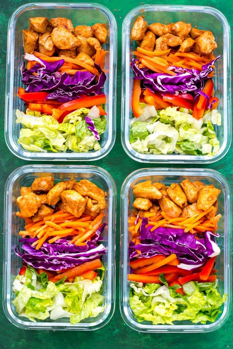 Peanut Chicken Meal Prep Bowls {LowCarb} The Girl on Bloor