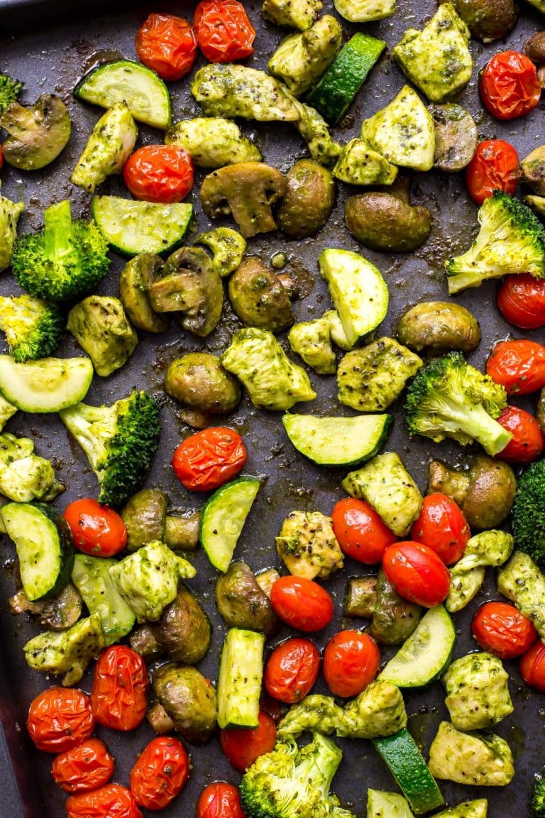 Sheet Pan Pesto Chicken Meal Prep Bowls The Girl on Bloor
