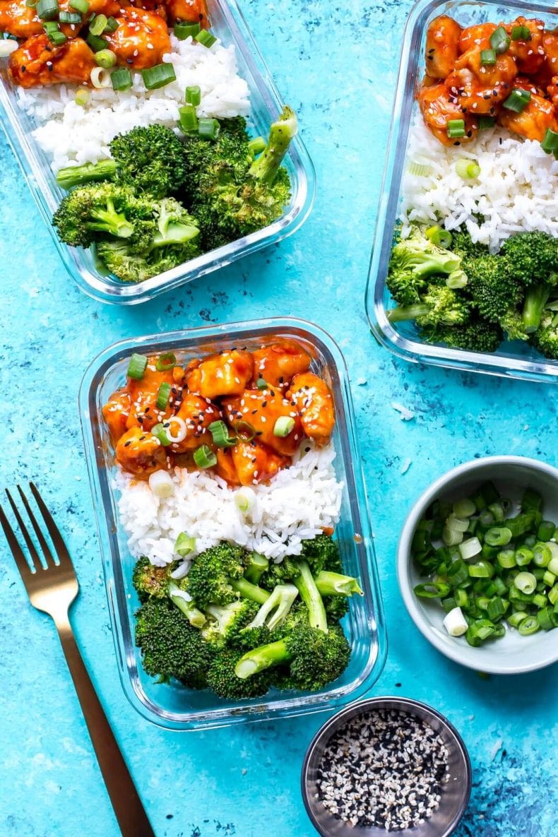 Honey Sriracha Chicken Meal Prep Bowls - The Girl on Bloor