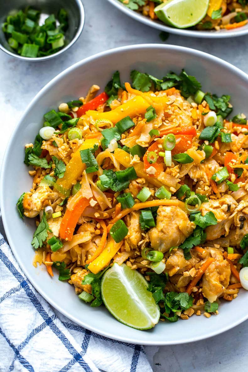 Instant Pot Chicken Pad Thai - The Girl on Bloor