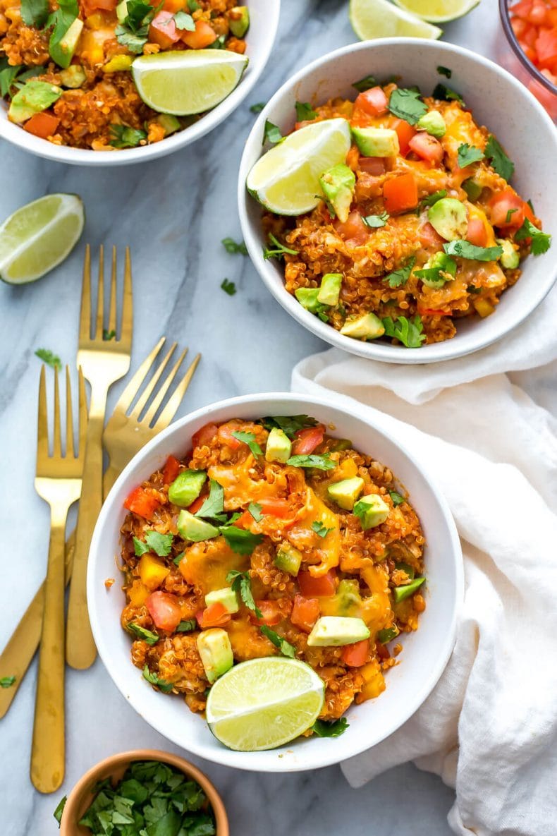 Instant Pot Enchilada Quinoa Casserole