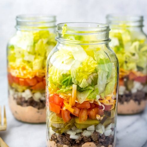 Thai Chickpea Mason Jar Salad - Sweet Peas and Saffron