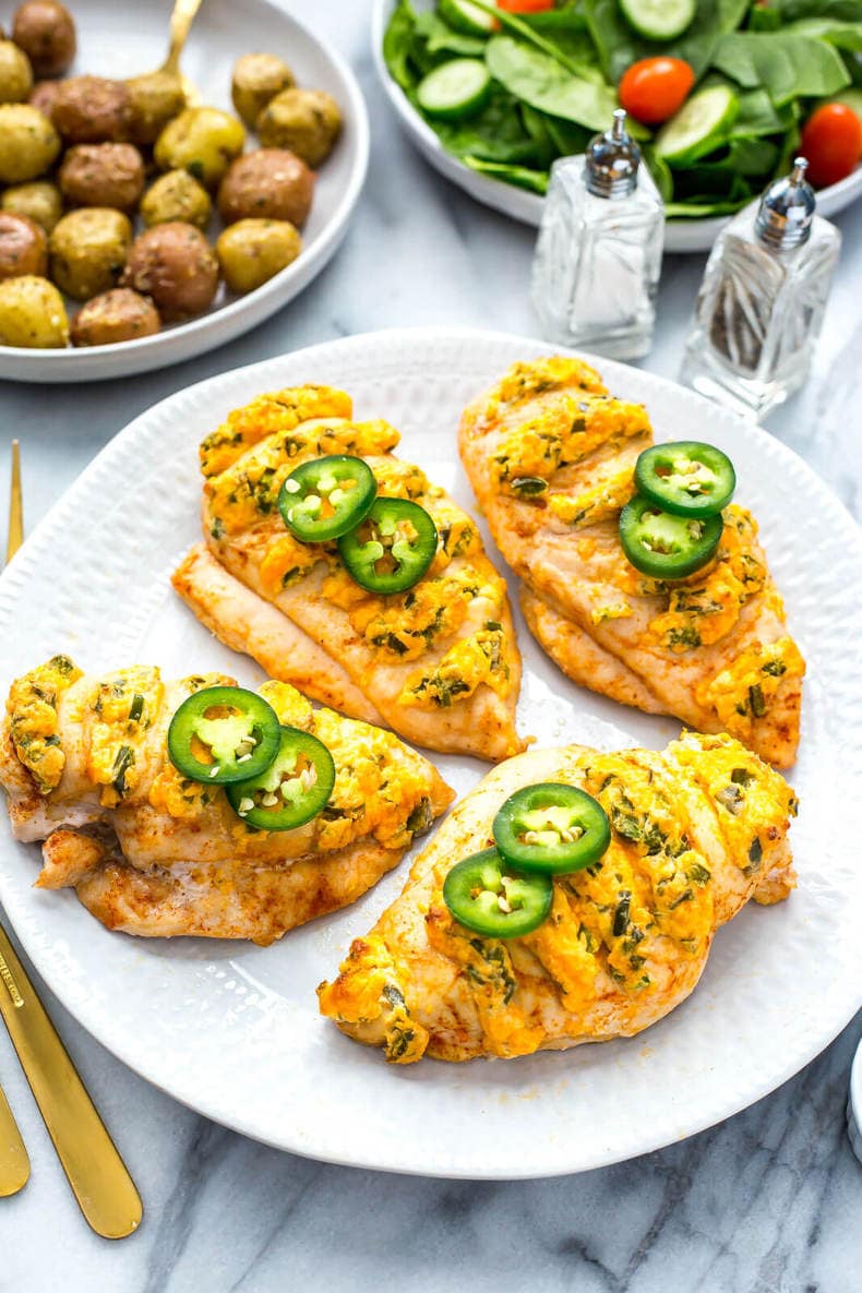 Hasselback Jalapeno Popper Chicken