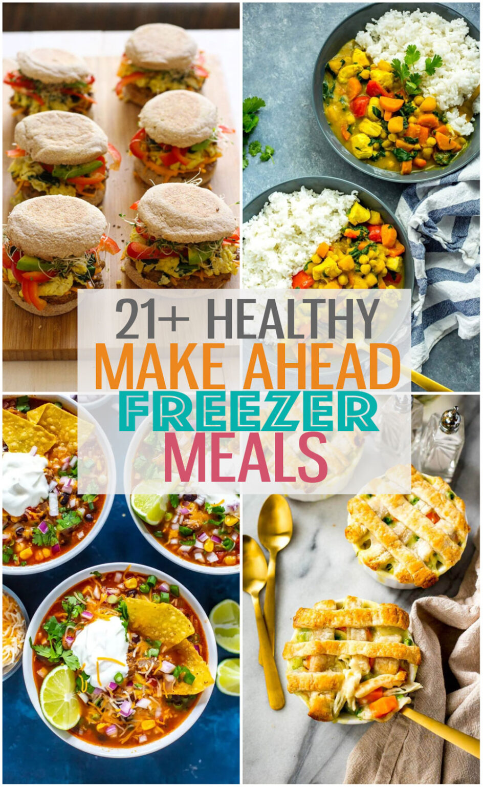 21+ Healthy Make Ahead Freezer Meals for Busy Weeknights - The Girl on ...