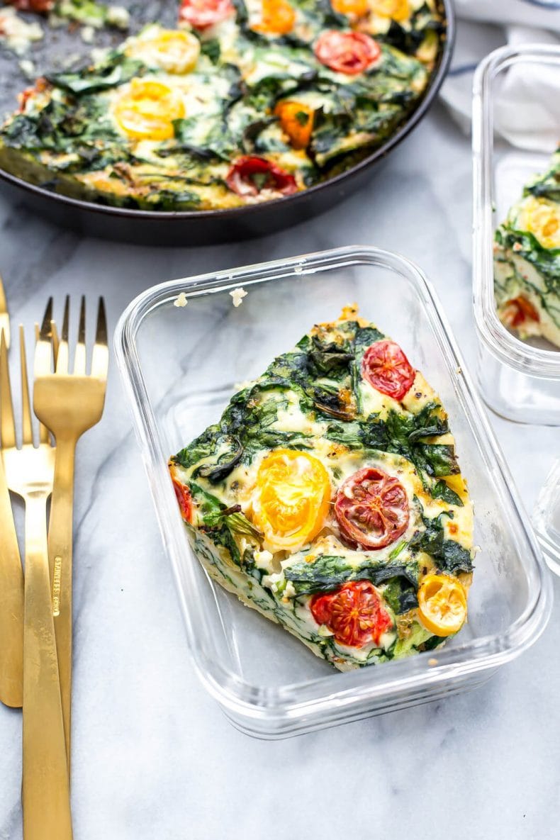 5-Ingredient Egg White Frittata {Meal Prep} - The Girl on Bloor