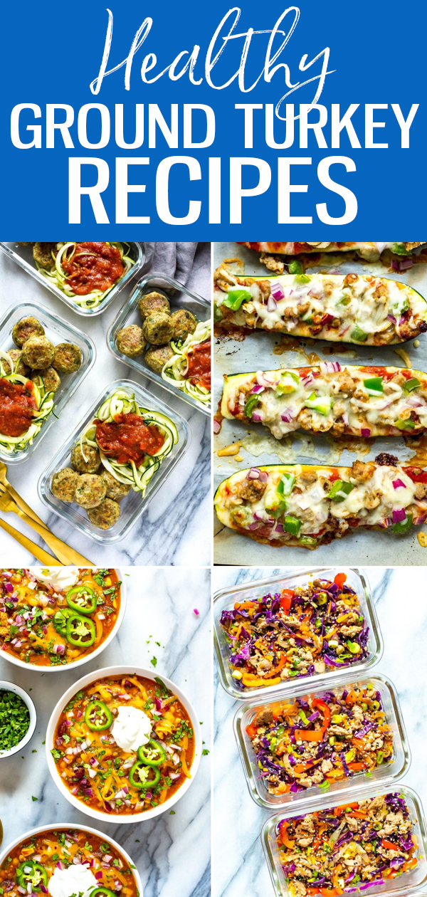 These 20+ Delicious & Healthy Ground Turkey Recipes are a great way to enjoy lean protein without skipping out on flavour! #groundturkey #healthyrecipes