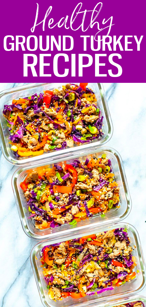These 20+ Delicious & Healthy Ground Turkey Recipes are a great way to enjoy lean protein without skipping out on flavour! #groundturkey #healthyrecipes