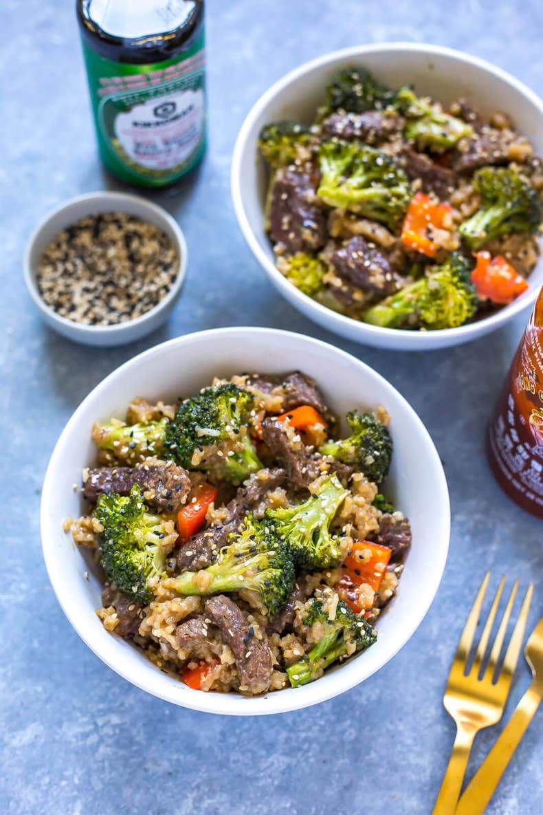Instant Pot Beef and Broccoli with Rice