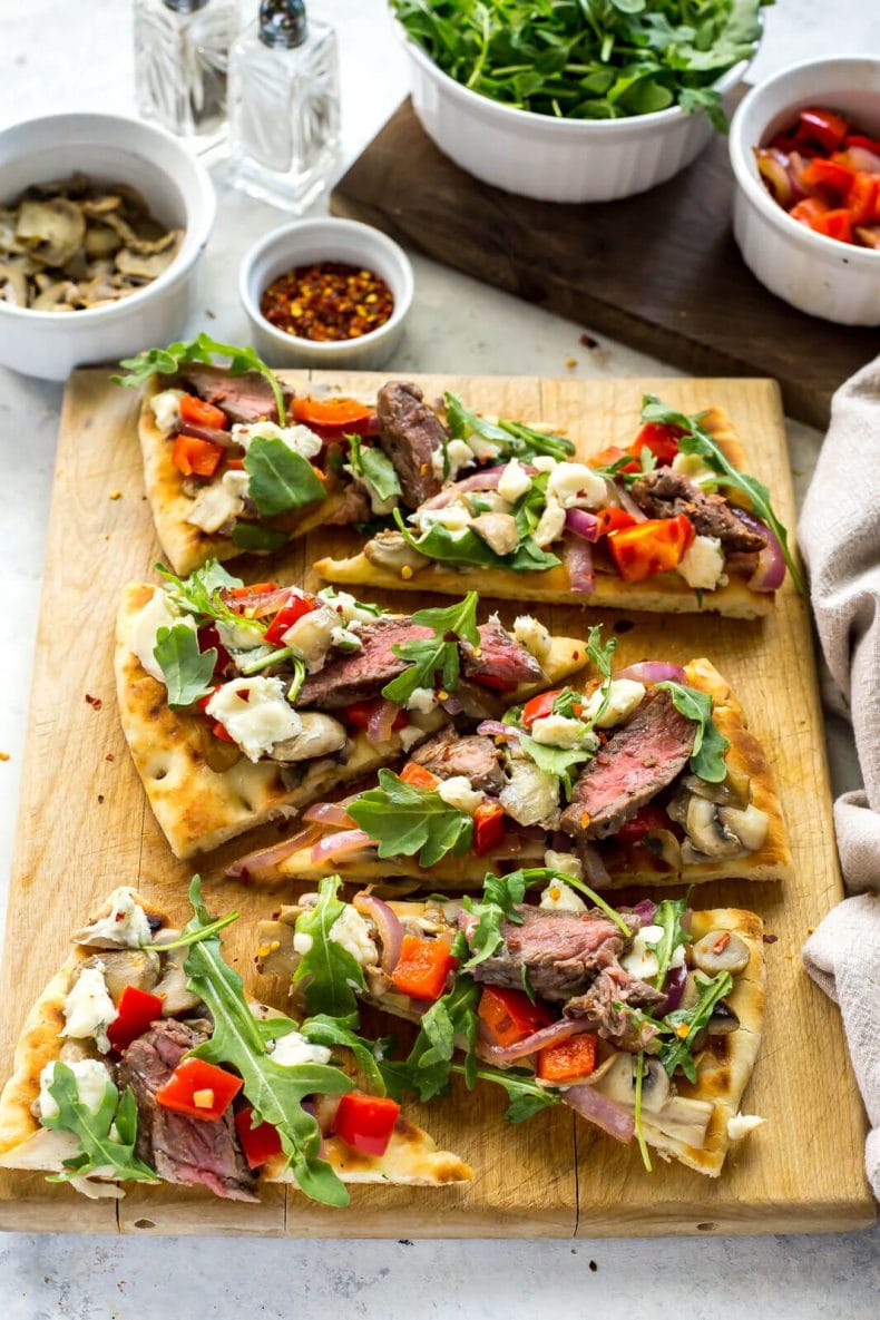 Easy Steak Flatbread The Girl on Bloor