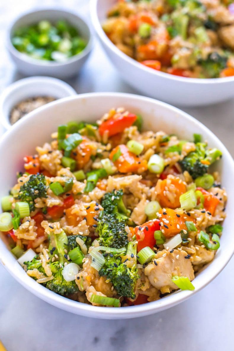 Freezer Teriyaki Chicken Rice Bowl - Easy Peasy Meals