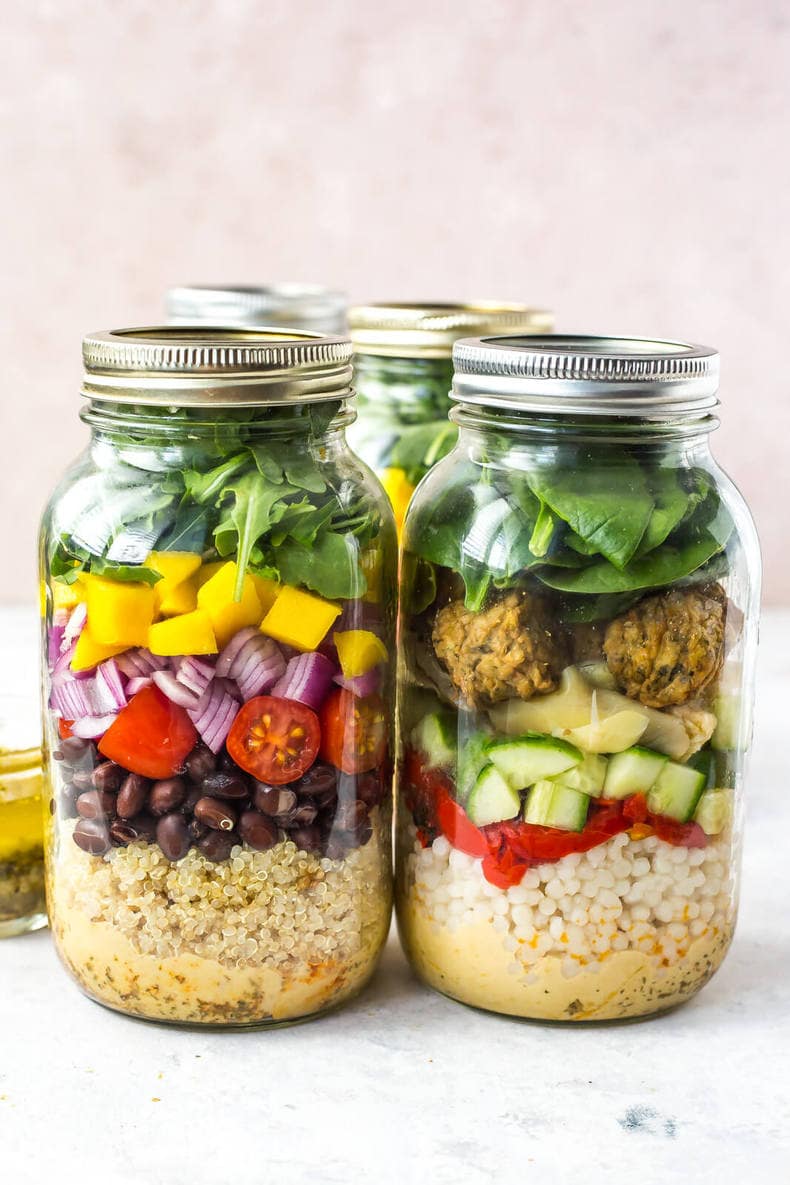 The Ultimate Vegetarian Mason Jar Salad (Two Ways!) The Girl on Bloor