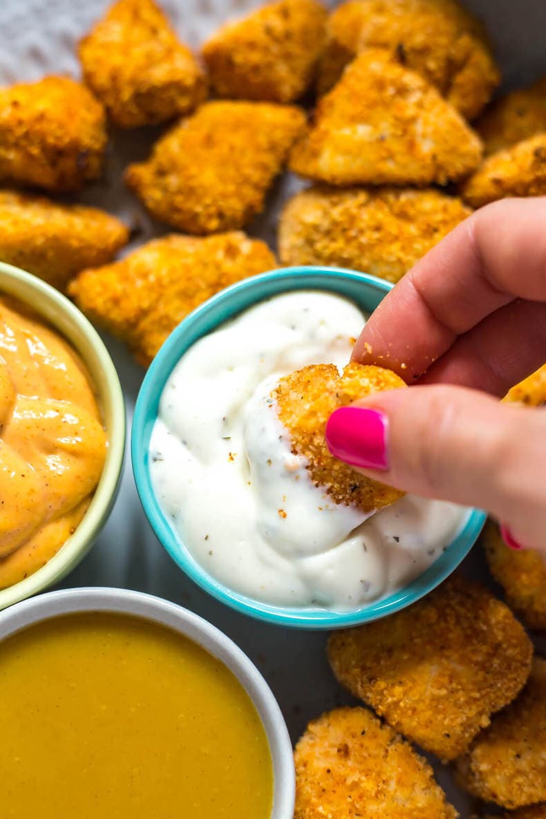 just bare chicken nuggets in air fryer