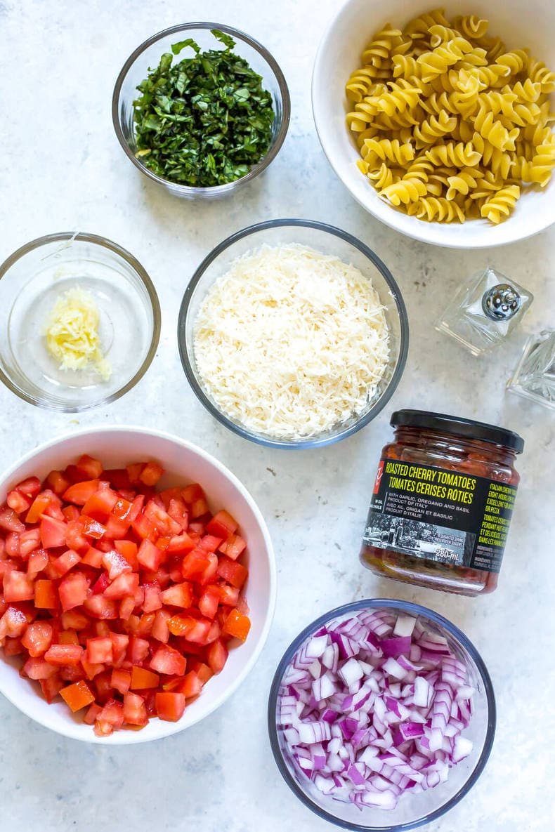 Instant Pot Bruschetta Chicken Pasta