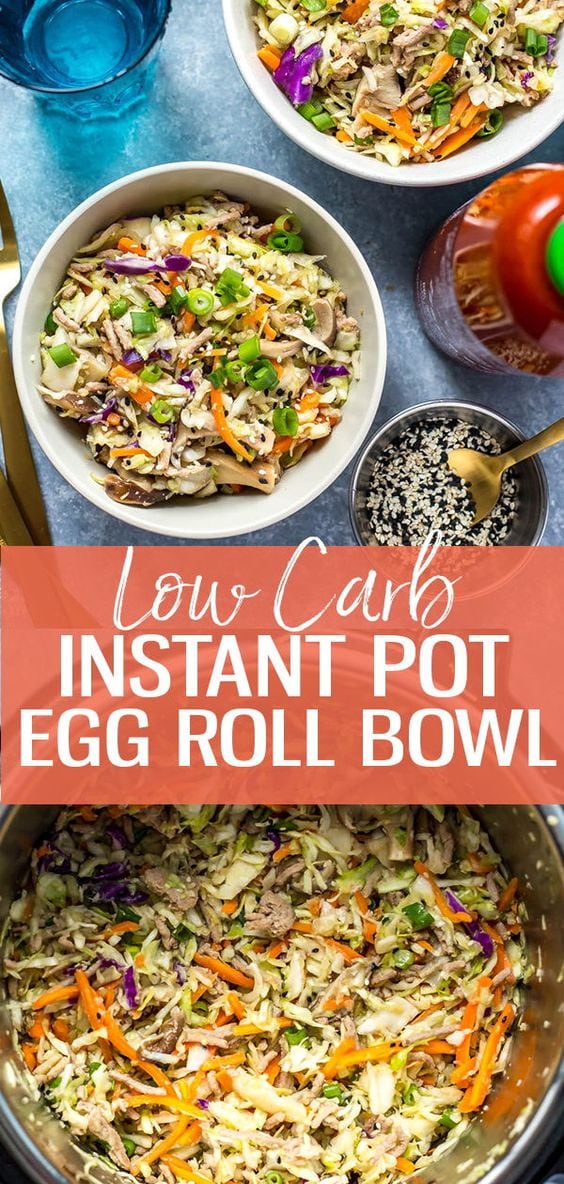 Instant Pot Egg Roll in a Bowl {LowCarb} The Girl on Bloor