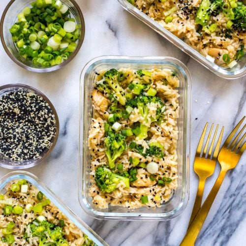 Honey Garlic Chicken Meal Prep Bowls