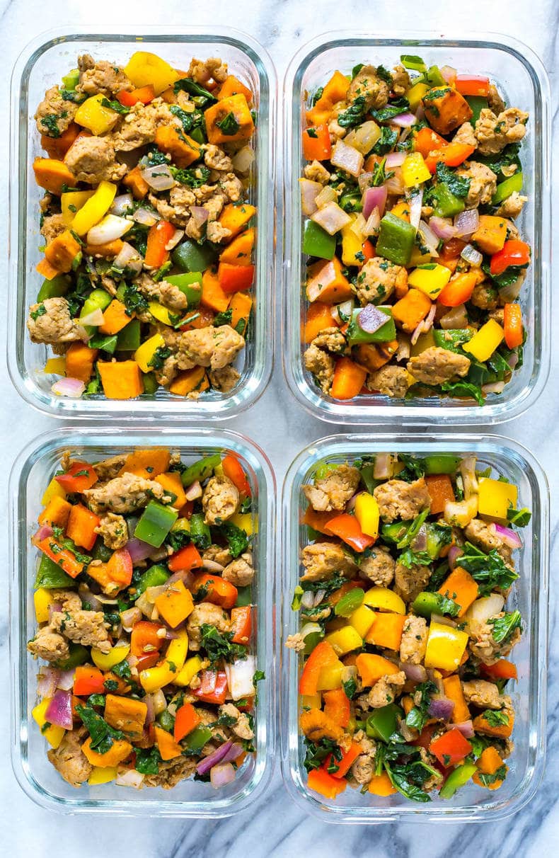 Meal Prep Whole 30 Sweet Potato Hash - The Girl on Bloor