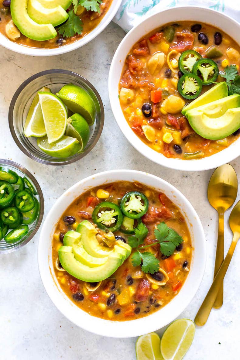 Veggie tortilla soup instant pot hot sale