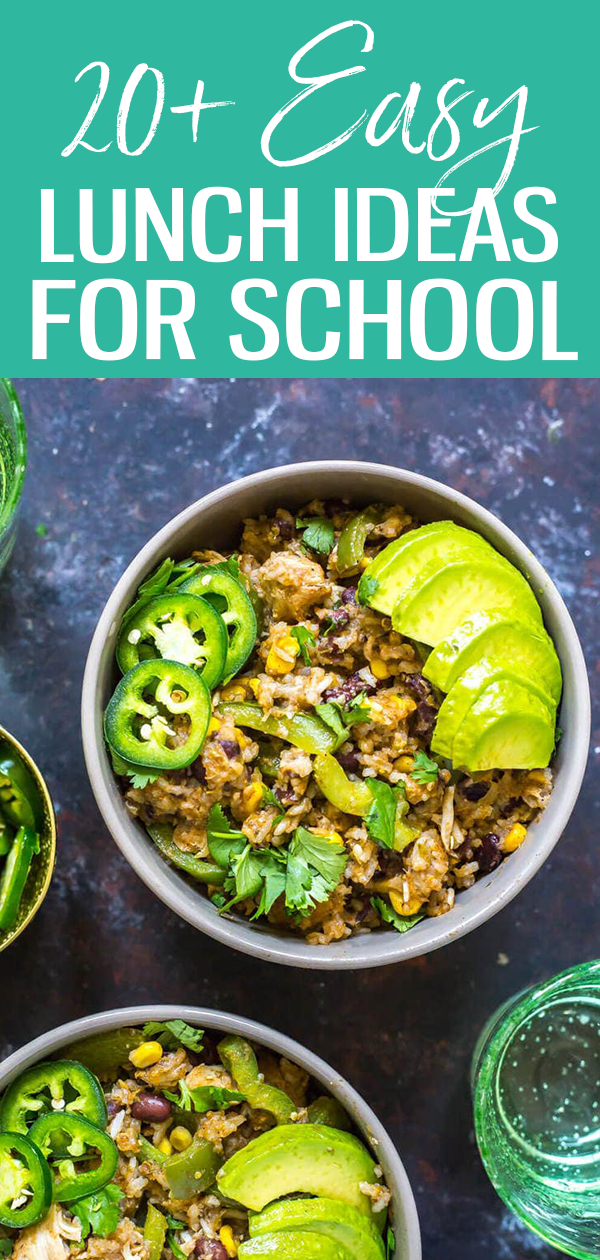 These 20 Easy Meal Prep School Lunch Ideas will save you time in preparing delicious and healthy lunches for the kids at school! #mealprep #schoollunch