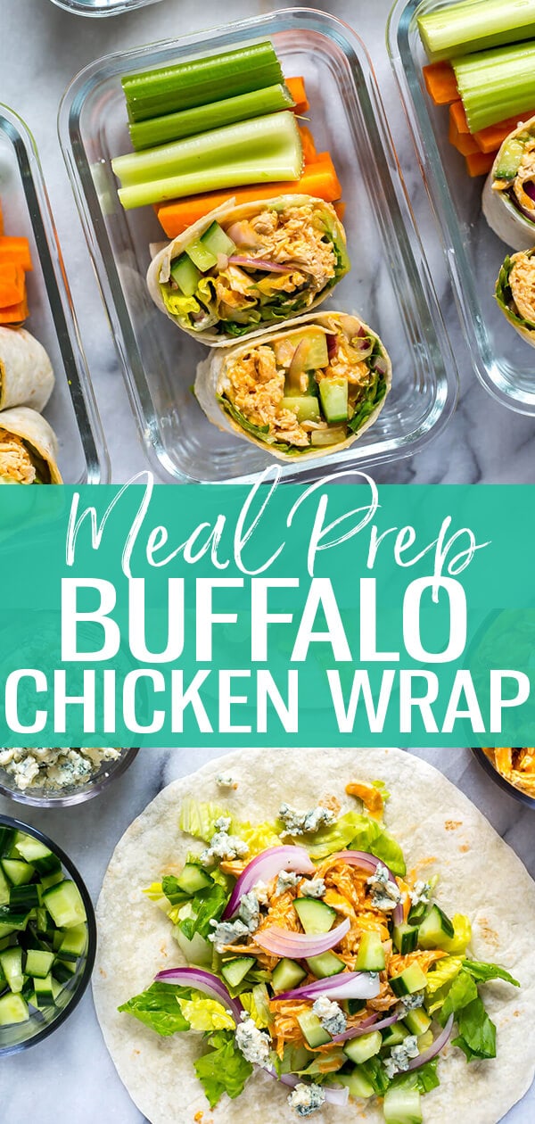 This Ultimate Meal Prep Buffalo Chicken Wrap is a delicious, easy lunch idea that's going to help you get back into a healthy routine!