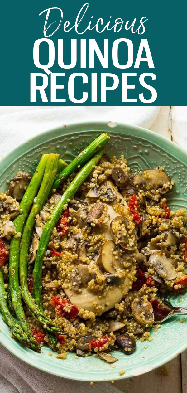 These Delicious & Healthy Quinoa Recipes offers nutritious options for breakfast, lunch and dinner – add them to your weekly meal prep! #quinoa #healthyrecipes