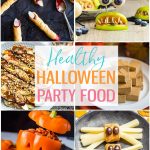 Healthy Halloween Party Food photo collage