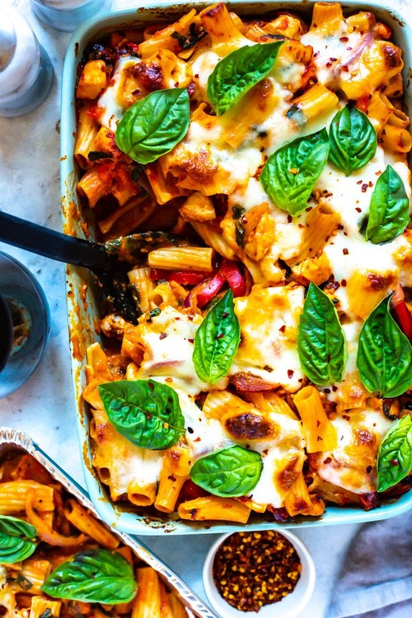 Easy Chicken Pasta Bake {Freezer Meal} The Girl on Bloor