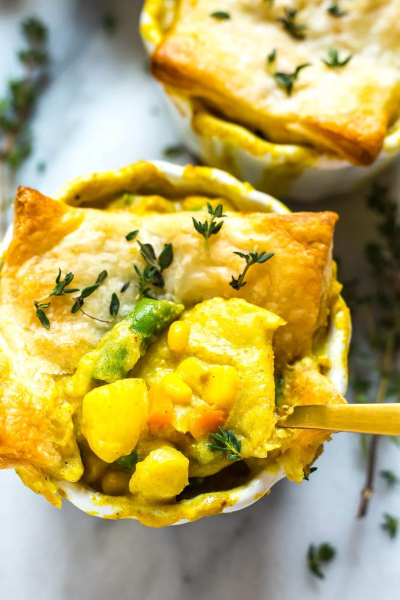Instant Pot Mini Chicken Curry Pot Pies - The Girl on Bloor