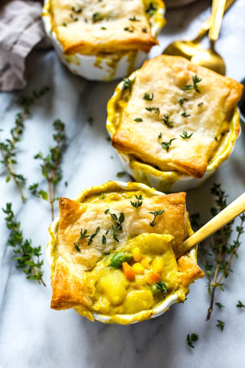 Instant Pot Mini Chicken Curry Pot Pies