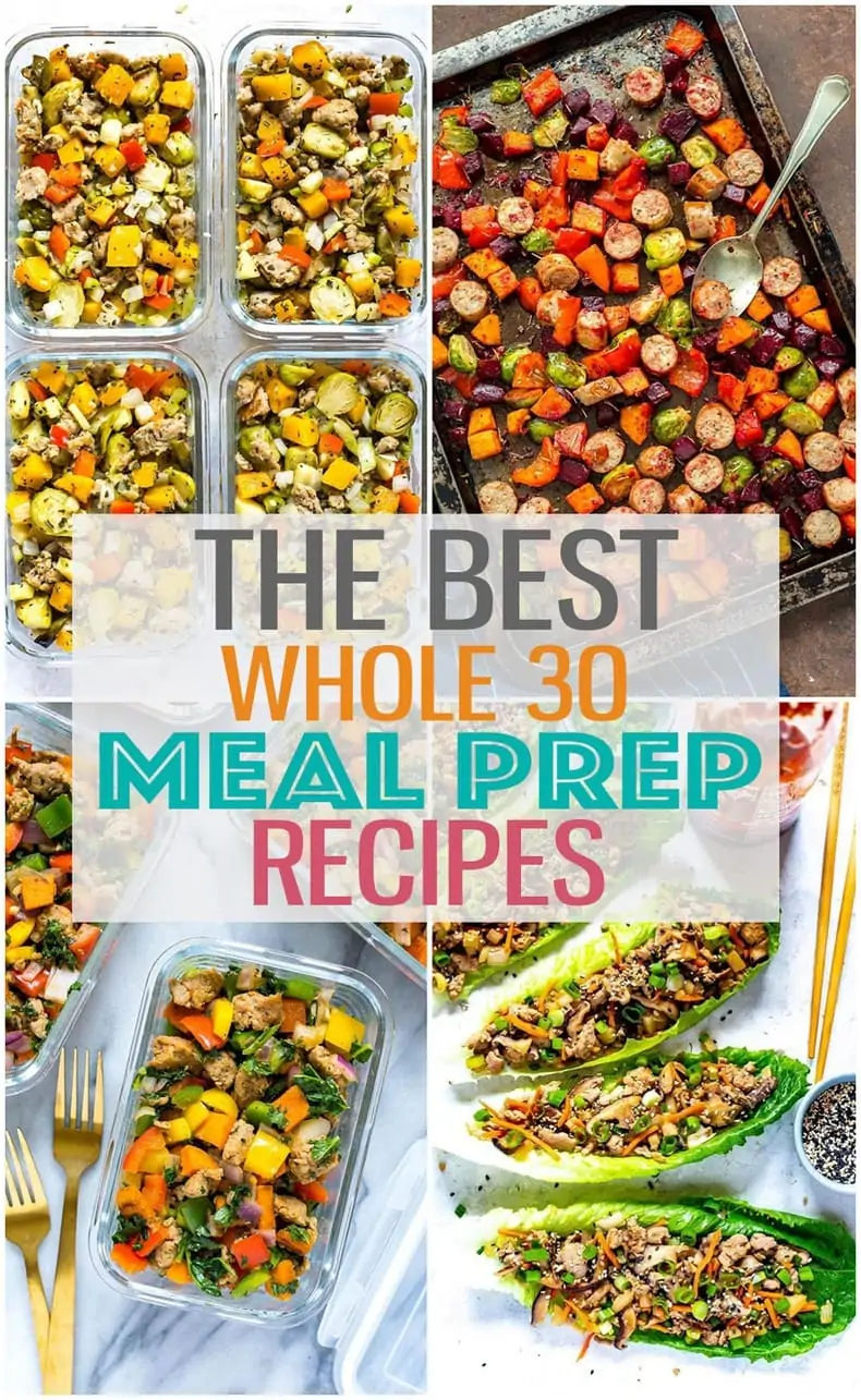 These Whole 30 meal prep recipes will give you inspiration to create healthy, wholesome meals in advance - so perfect for you to plan ahead well in advance for clean eating in the New Year! #whole30 #mealprep