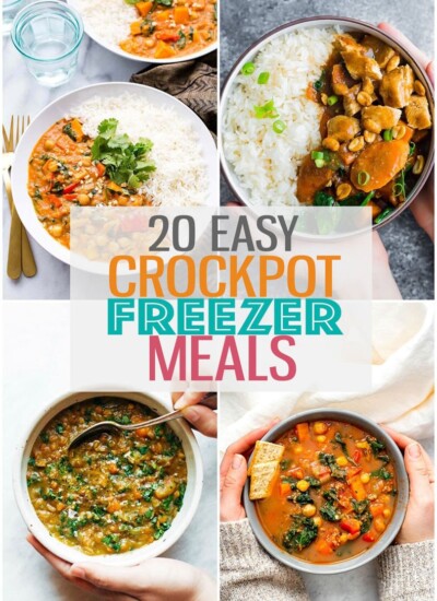 Crock pot freezer meals are a great way to save time on your meal prep. Use these easy recipes to prep flavourful meals ahead of time, then let your slow cooker do all of the work cooking them!