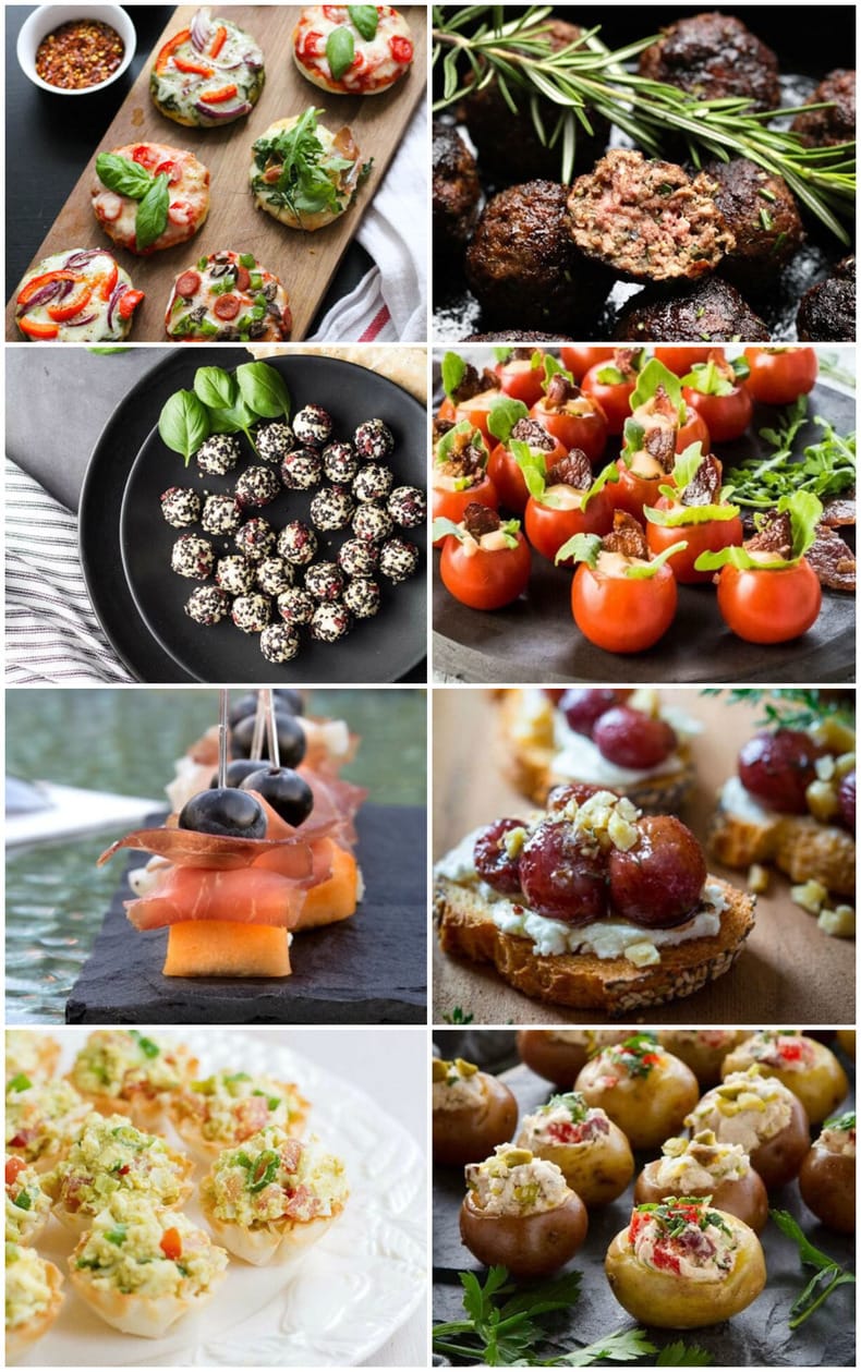 Healthy appetizers are not always easy to find at holiday parties. Ring in Christmas and New Years Ever with a few of these easy healthier appetizer recipes!  #holidayappetizers #healthy #christmas