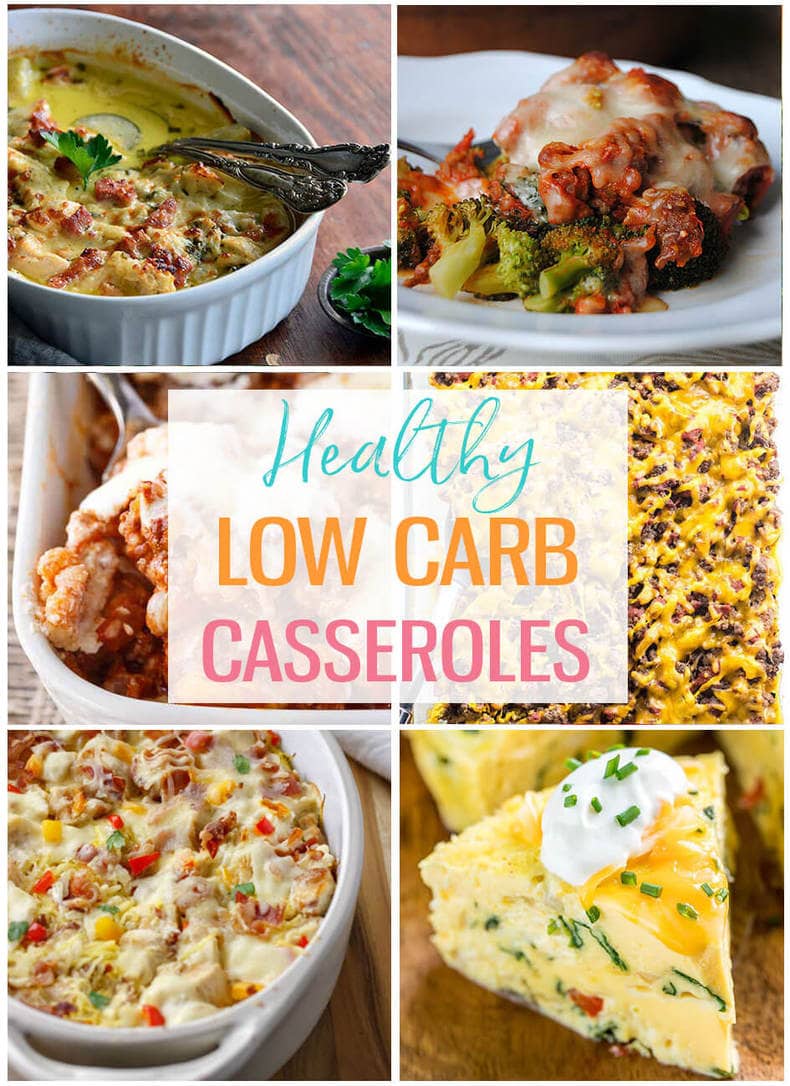 low carb casseroles photo collage