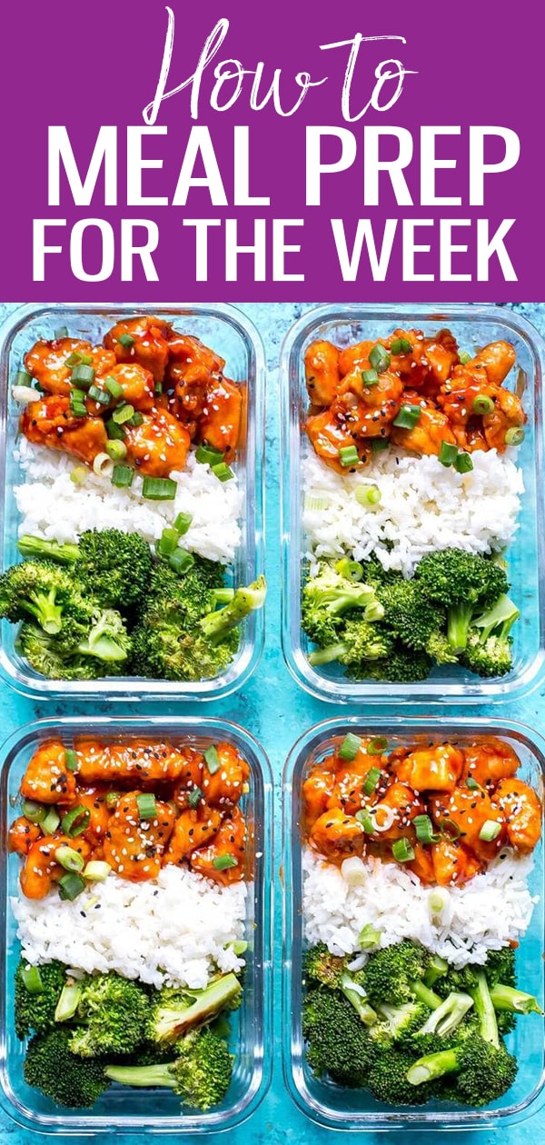 When you know how to meal prep, your life becomes SO much easier! No more scrambling to put together breakfast in the morning or buying lunch out - stick to this weekly meal prep routine to save time and money! #mealprep