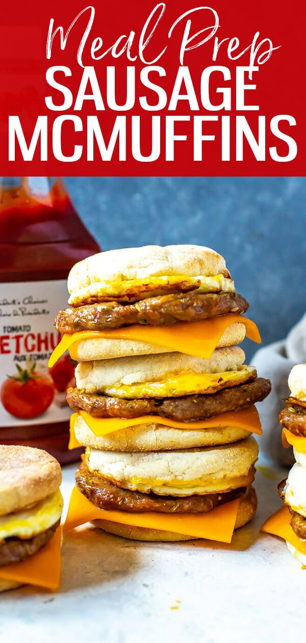 titled photo of Meal Prep Egg and Sausage McMuffins