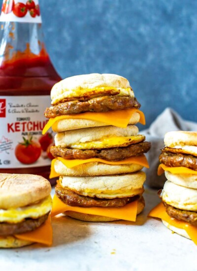 Meal Prep Egg and Sausage McMuffin