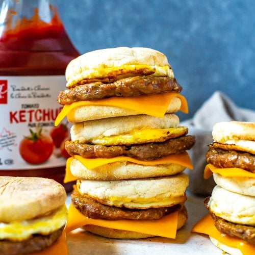 Sausage & Egg McMuffin Style Breakfast Sandwich - Chef Sous Chef